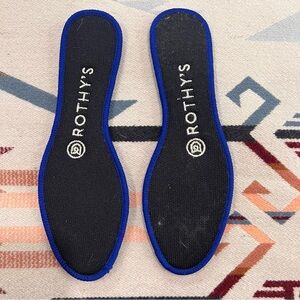 Rothy's Black Insoles with Blue Edge